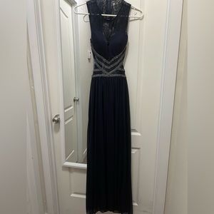 Beautiful Navy Blue Formal Dress